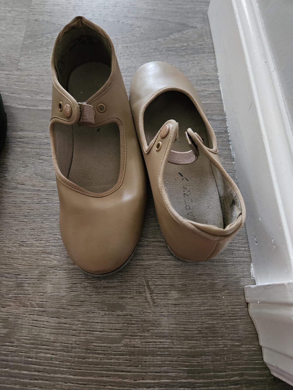Kids Tan Leather Tap Shoes